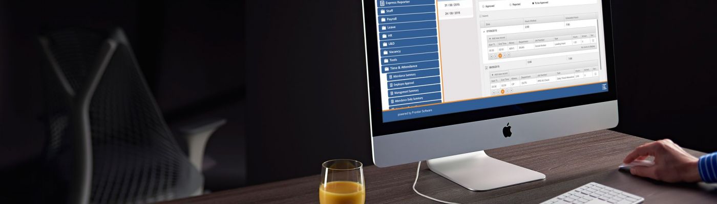 Time and Attendance Apple iMac desktop