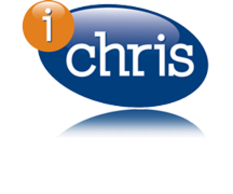 ichris logo white strapline