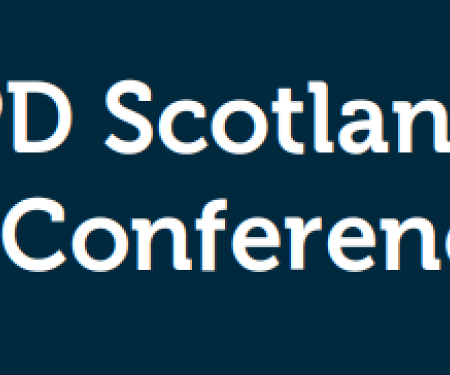 The CIPD Scotland Annual Conference 2025 text on a dark blue background.