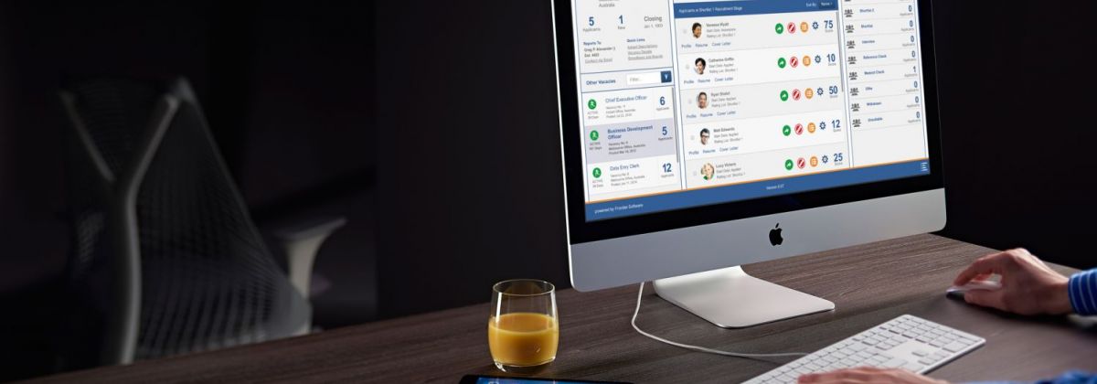 e recruitment apple iMac desktop